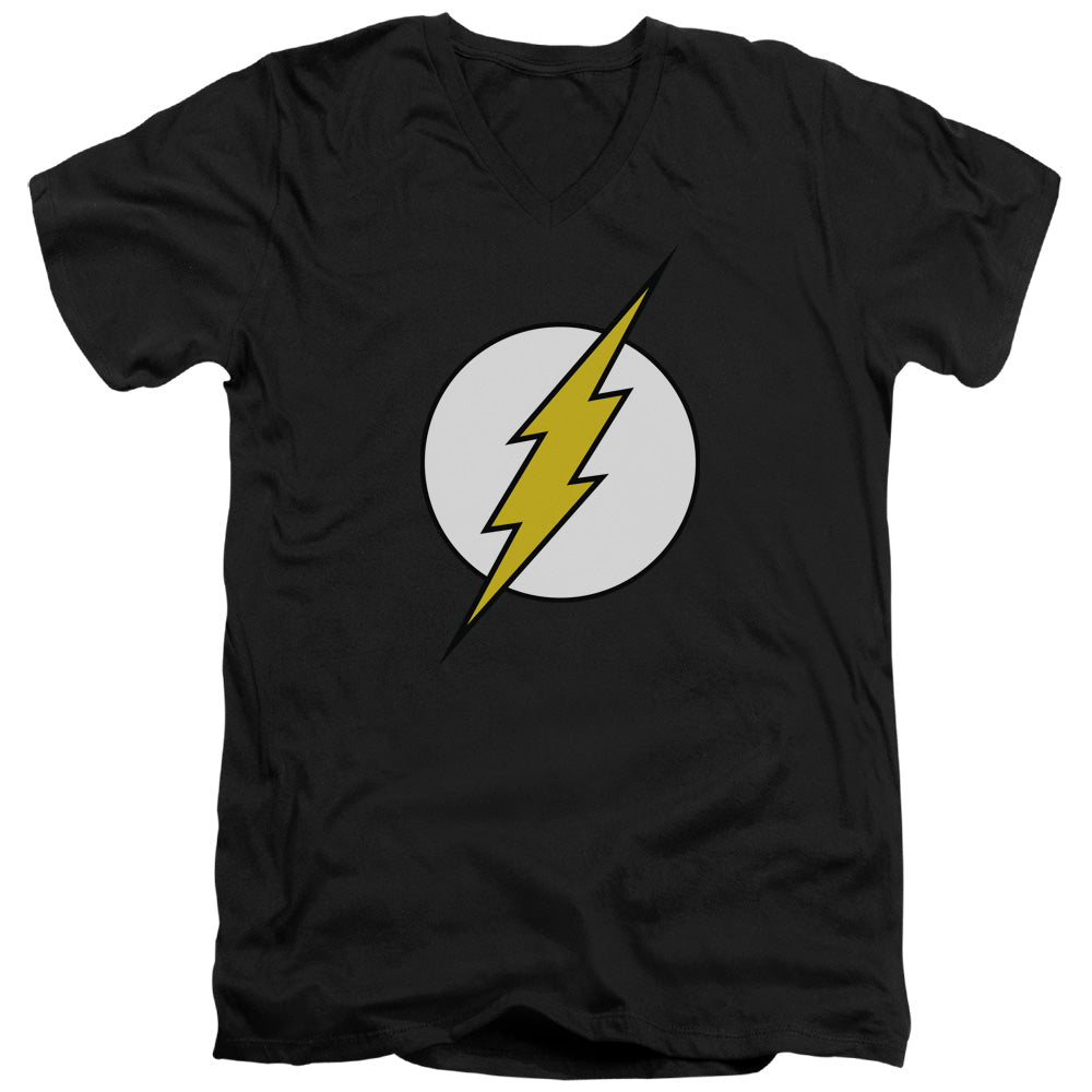 DC FLASH/FL CLASSIC - S/S ADULT V-NECK 30/1 - BLACK