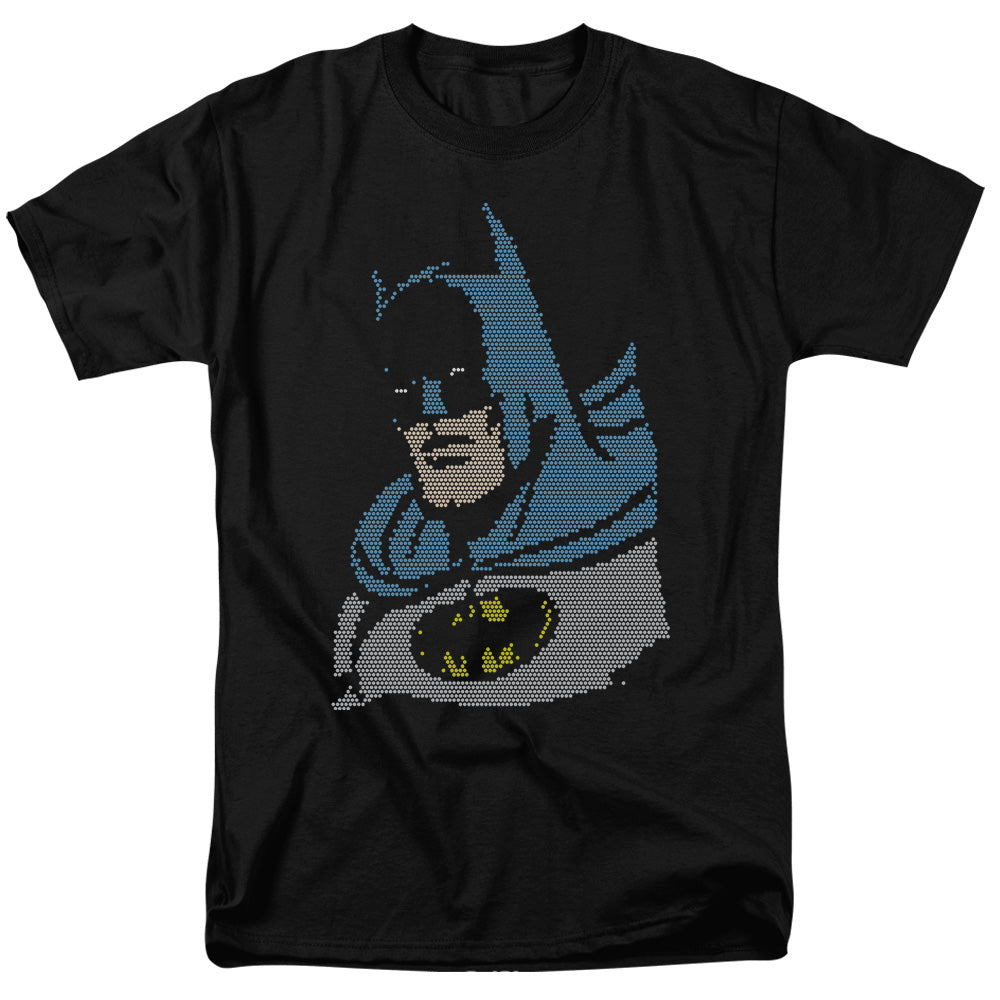 DC/LITE BRITE BATMAN - S/S ADULT 18/1 - BLACK