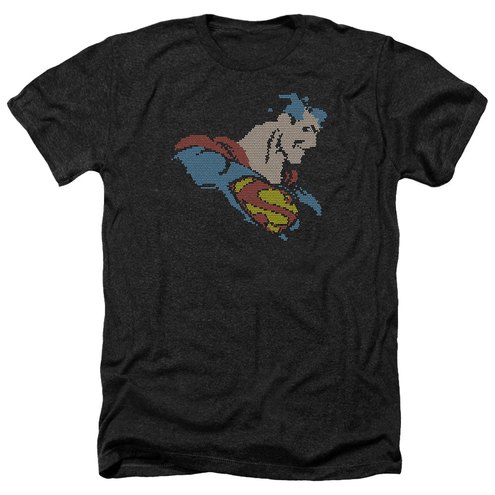 DC/LITE BRITE SUPERMAN - ADULT HEATHER - BLACK