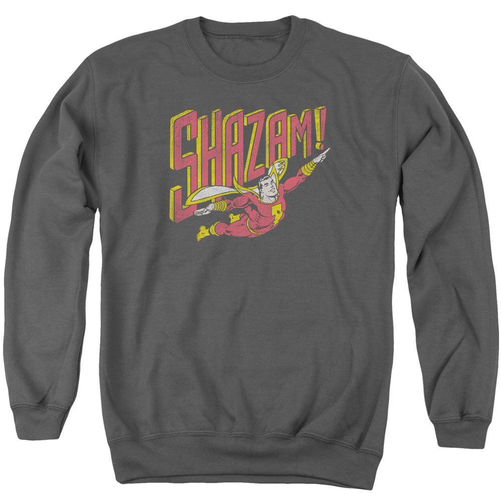 DC/RETRO MARVEL - ADULT CREWNECK SWEATSHIRT - CHARCOAL