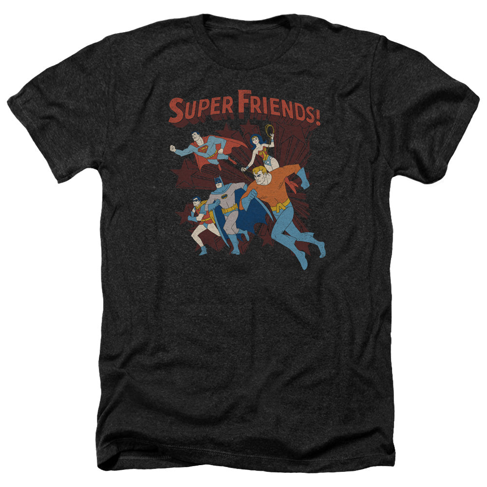 DC/SUPER RUNNING - ADULT HEATHER - BLACK