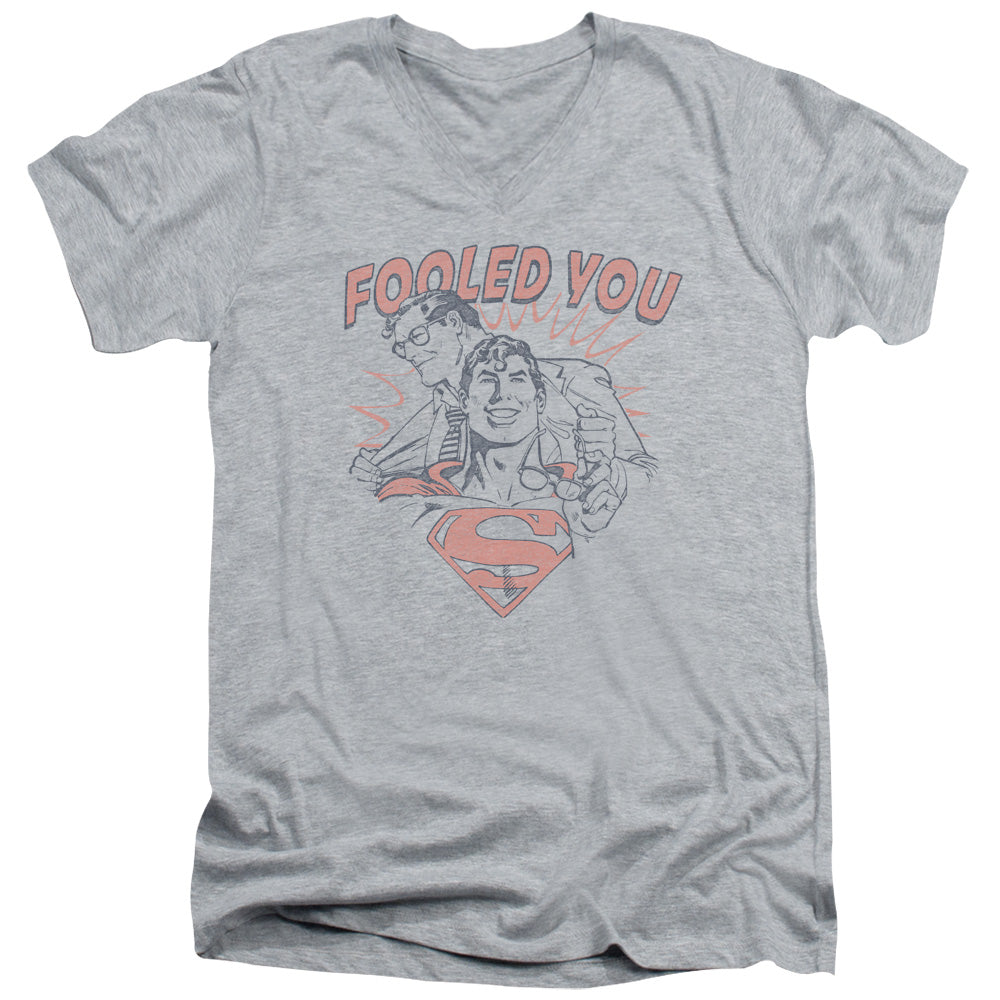 DC/FOOLED YOU - S/S ADULT V-NECK 30/1 - ATHLETIC HEATHER