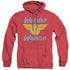 DC/WONDER WINGS - ADULT HEATHER HOODIE - RED