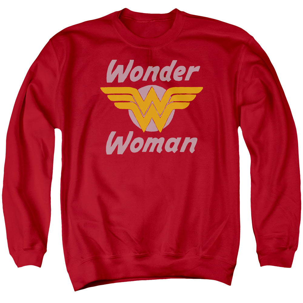 DC/WONDER WINGS - ADULT CREWNECK SWEATSHIRT - RED
