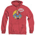 DC/COAL - ADULT HEATHER HOODIE - RED