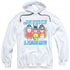 DC/FACES OF JUSTICE - ADULT PULLOVER HOODIE - WHITE