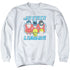 DC/FACES OF JUSTICE - ADULT CREWNECK SWEATSHIRT - WHITE