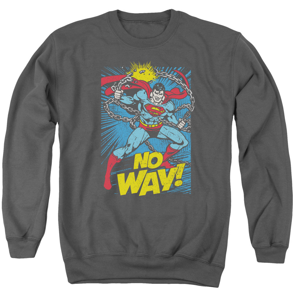 DC/NO WAY - ADULT CREWNECK SWEATSHIRT - CHARCOAL