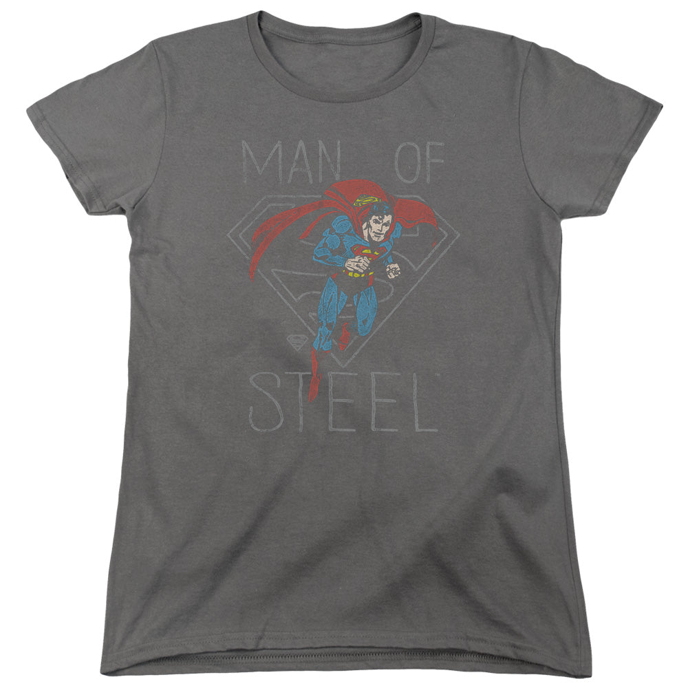 DC/HARDENED HEART - S/S WOMENS TEE - CHARCOAL