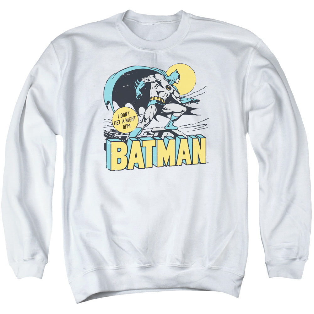 DC/NIGHT OFF - ADULT CREWNECK SWEATSHIRT - WHITE