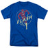DC FLASH/FLASH COMICS - S/S ADULT 18/1  -  ROYAL BLUE