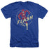 DC FLASH/FLASH COMICS - ADULT HEATHER - ROYAL BLUE