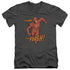 DC FLASH/WHIRLWIND - S/S ADULT V-NECK 30/1 - CHARCOAL