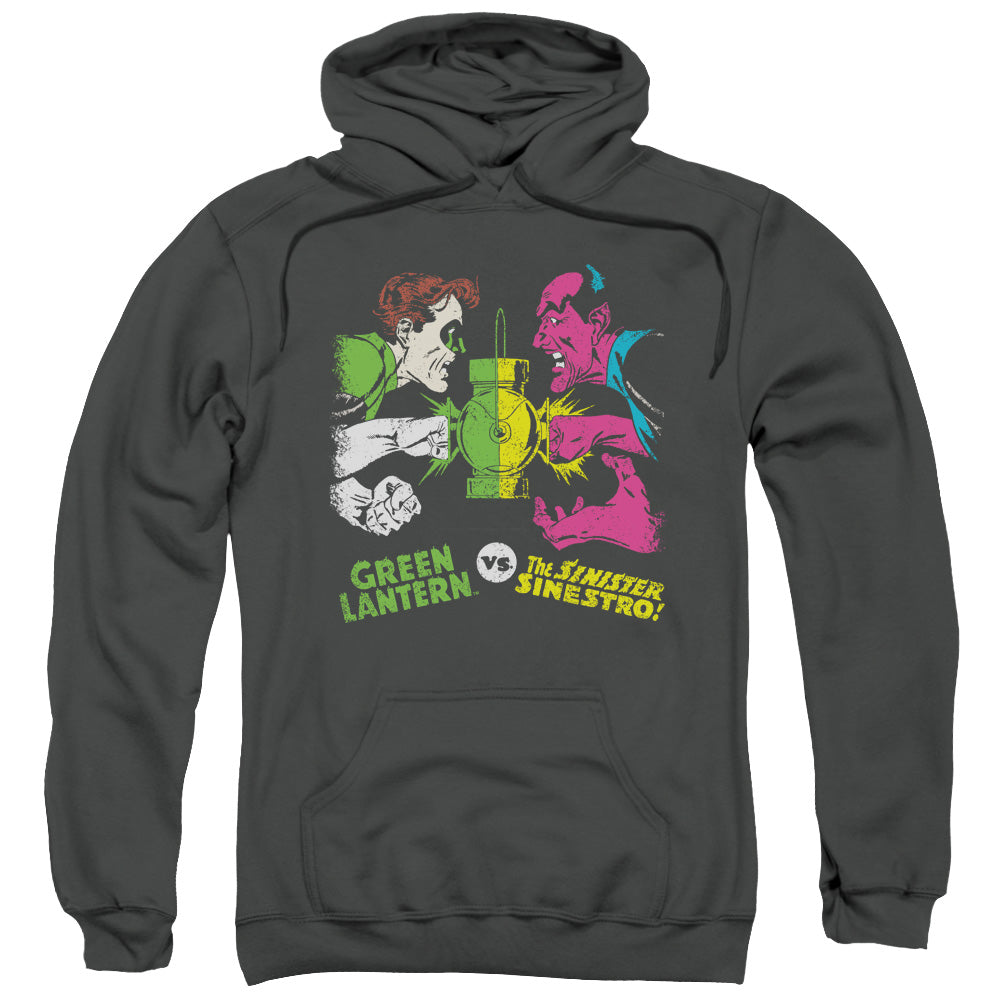 DC/GL VS SINESTRO - ADULT PULLOVER HOODIE - CHARCOAL