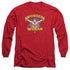 DC/FLYING THROUGH -  L/S ADULT 18/1  - RED