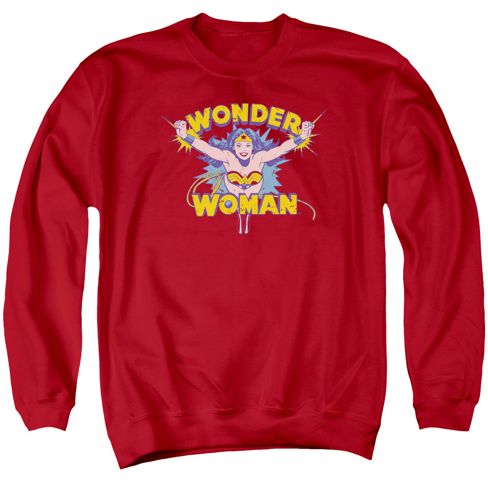 DC/FLYING THROUGH - ADULT CREWNECK SWEATSHIRT - RED