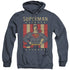 DC/RETRO LIBERTY - ADULT HEATHER HOODIE - NAVY