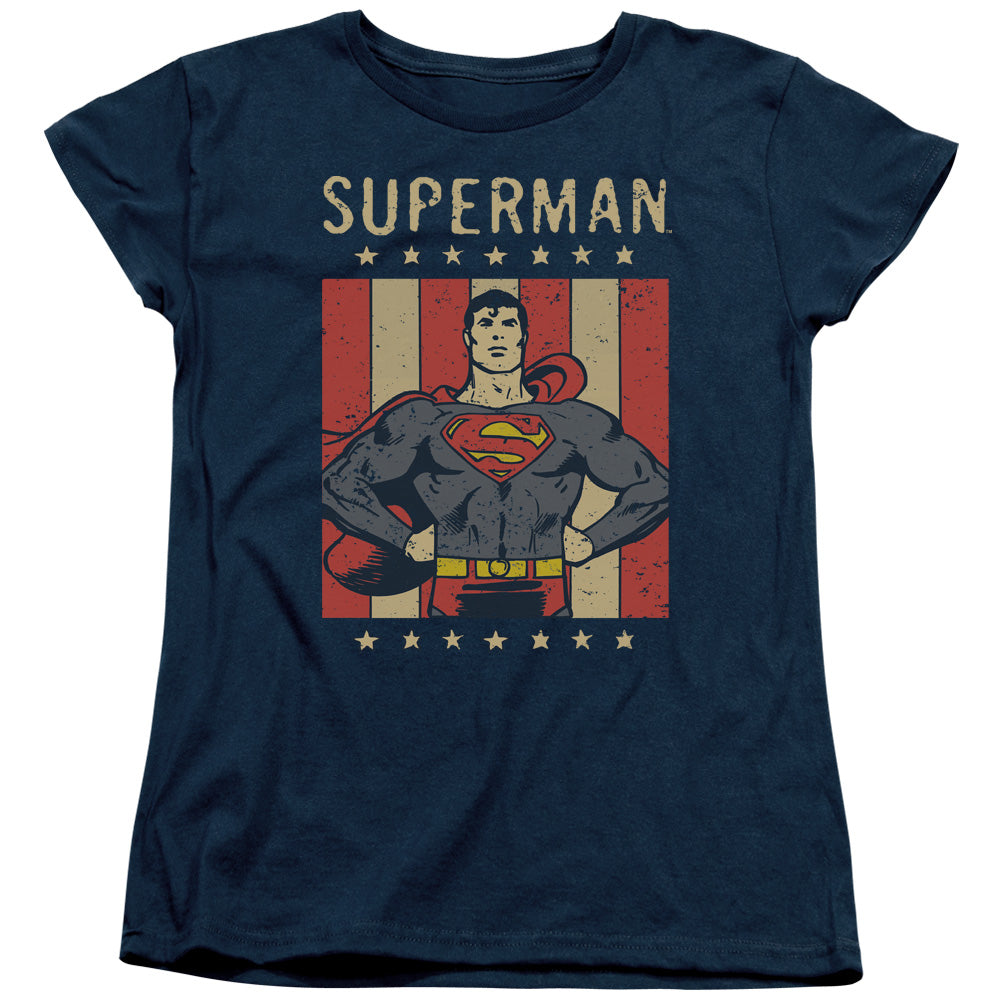 DC/RETRO LIBERTY - S/S WOMENS TEE - NAVY
