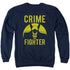 DC/FIGHT CRIME - ADULT CREWNECK SWEATSHIRT - NAVY