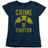 DC/FIGHT CRIME - S/S WOMENS TEE - NAVY