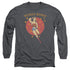 DC/WONDER CIRCLE -  L/S ADULT 18/1  - CHARCOAL