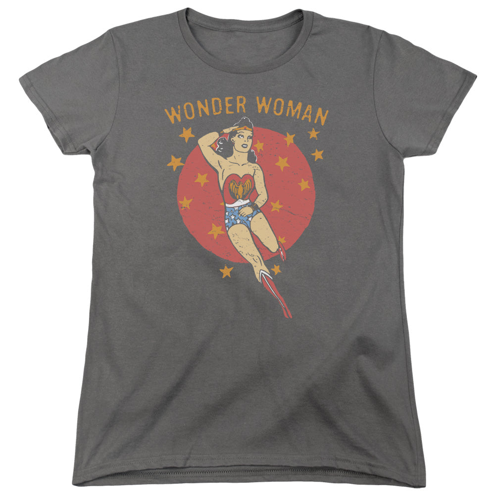 DC/WONDER CIRCLE - S/S WOMENS TEE - CHARCOAL