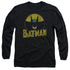 DC/CIRCLE BAT -  L/S ADULT 18/1  - BLACK