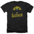 DC/CIRCLE BAT - ADULT HEATHER - BLACK