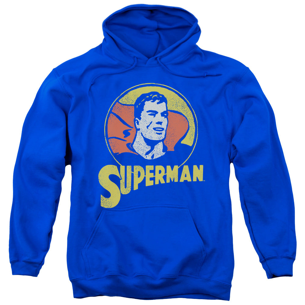 DC/SUPER CIRCLE - ADULT PULLOVER HOODIE - ROYAL BLUE