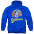 DC/SUPER CIRCLE - ADULT PULLOVER HOODIE - ROYAL BLUE