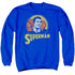 DC/SUPER CIRCLE - ADULT CREWNECK SWEATSHIRT - ROYAL BLUE