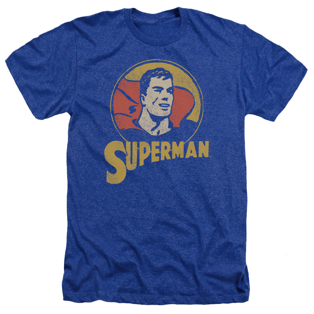 DC/SUPER CIRCLE - ADULT HEATHER - ROYAL BLUE