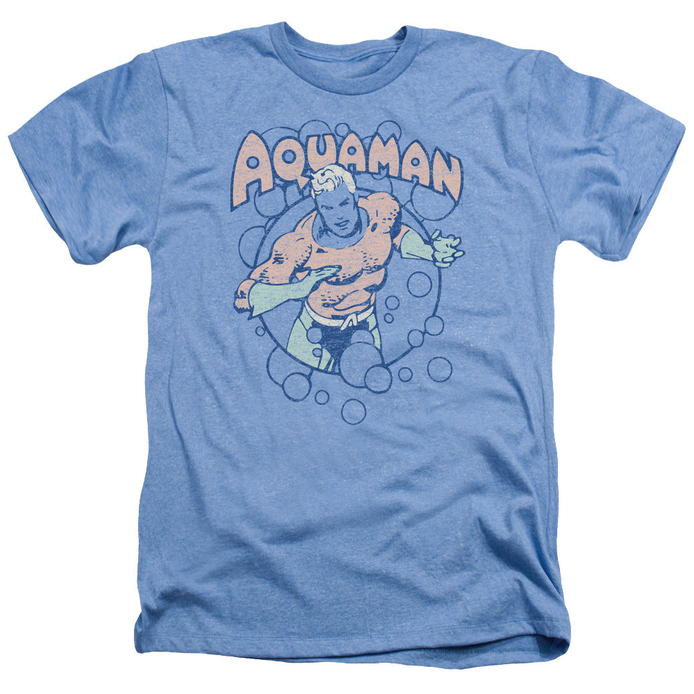DC/AQUAMAN BUBBLES - ADULT HEATHER - LIGHT BLUE