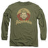 DC/AQUAMAN AQUA CIRCLE -  L/S ADULT 18/1  - MILITARY GREEN