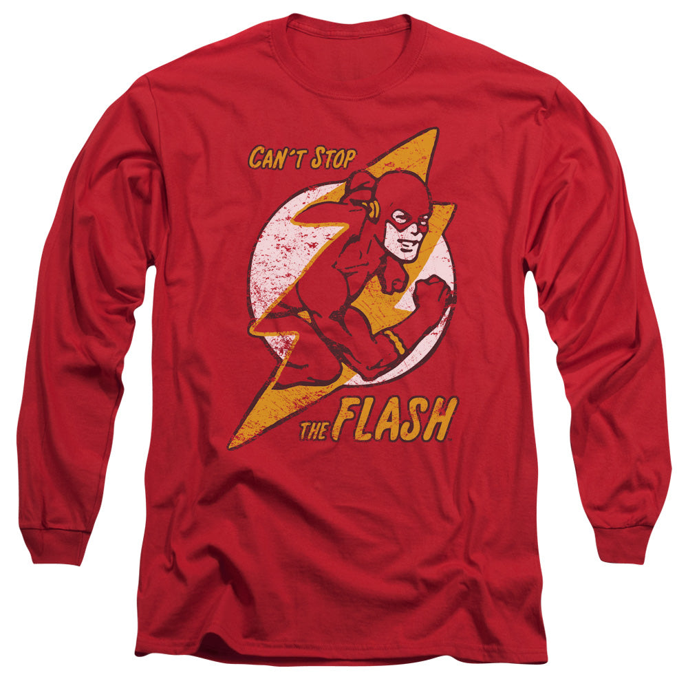 DC FLASH/FLASH BOLT -  L/S ADULT 18/1  - RED