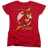 DC FLASH/FLASH BOLT - S/S WOMENS TEE - RED