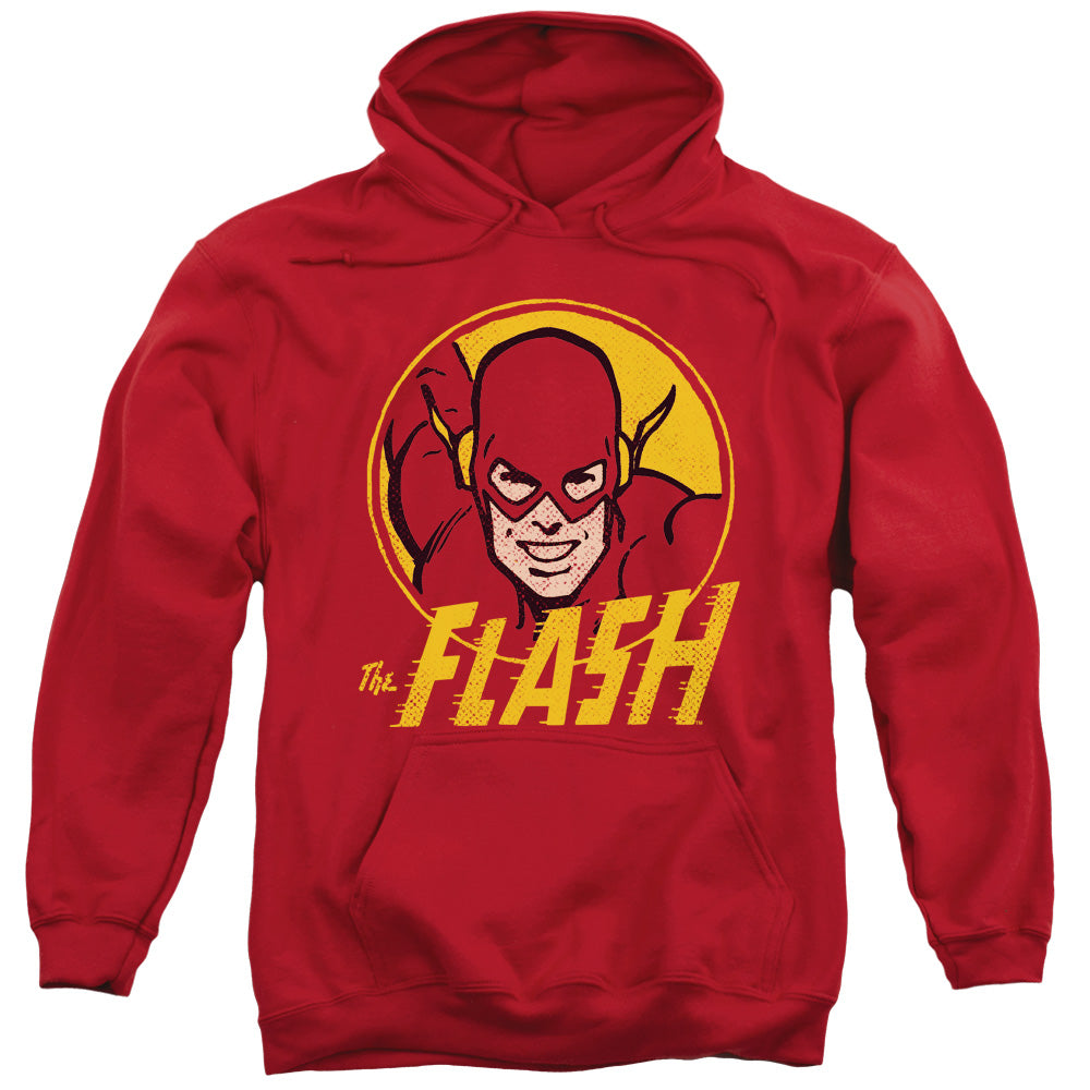 DC FLASH/FLASH CIRCLE - ADULT PULLOVER HOODIE - RED
