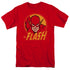 DC FLASH/FLASH CIRCLE - S/S ADULT 18/1  -  RED