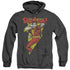 DC/IN BOLT - ADULT HEATHER HOODIE - BLACK