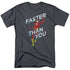 DC FLASH/FASTER THAN YOU - S/S ADULT 18/1  -  CHARCOAL