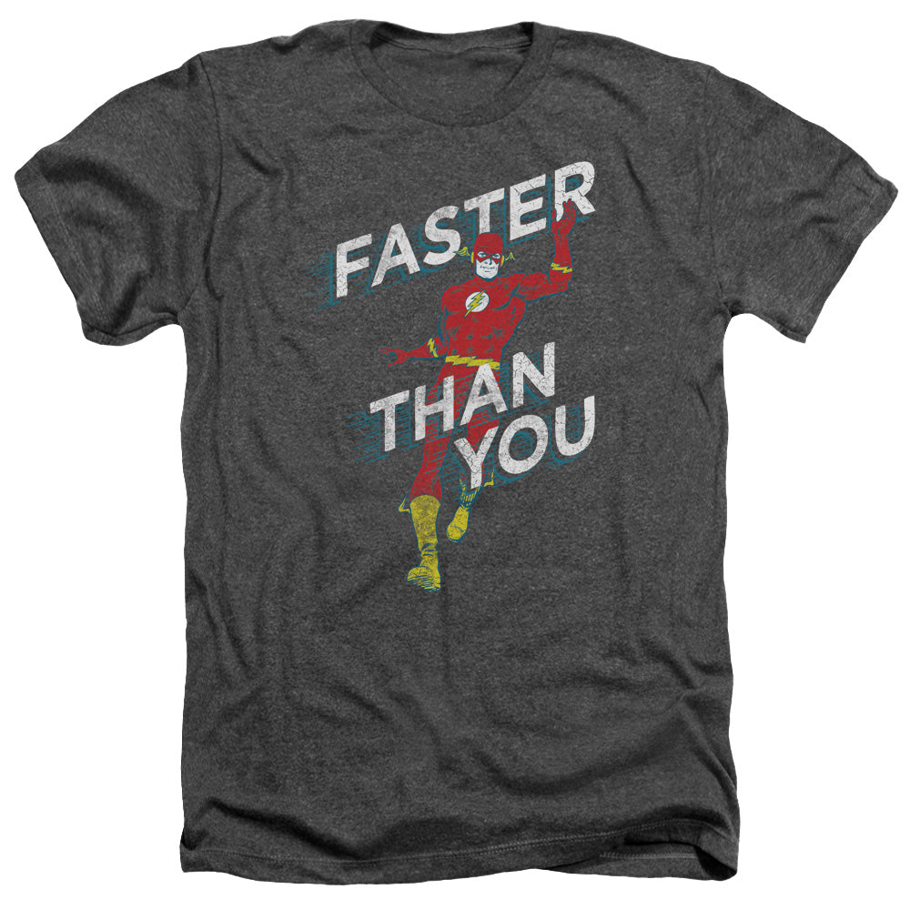 DC FLASH/FASTER THAN YOU - ADULT HEATHER - CHARCOAL