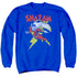 DC/LETS FLY - ADULT CREWNECK SWEATSHIRT - ROYAL BLUE