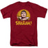 DC/SHAZAM CIRCLE - S/S ADULT 18/1 - CARDINAL