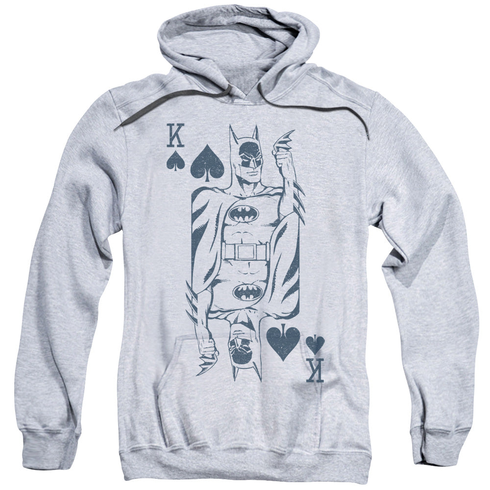 DC/BAT CARD - ADULT PULLOVER HOODIE - ATHLETIC HEATHER