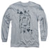 DC/BAT CARD -  L/S ADULT 18/1  - ATHLETIC HEATHER