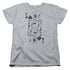 DC/BAT CARD - S/S WOMENS TEE - ATHLETIC HEATHER