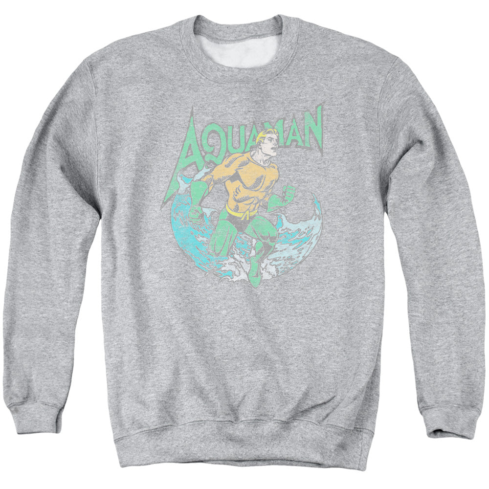 DC/AQUAMAN MARCO - ADULT CREWNECK SWEATSHIRT - ATHLETIC HEATHER