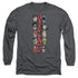 DC/STACKED JUSTICE -  L/S ADULT 18/1  - CHARCOAL
