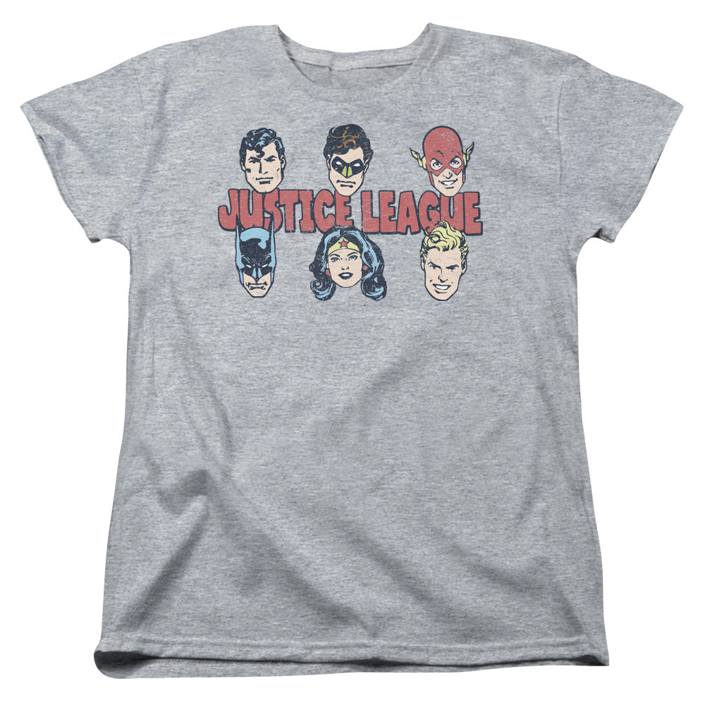 DC/JUSTICE LINEUP - S/S WOMENS TEE - ATHLETIC HEATHER