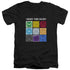 DC/CHOOSE YOUR COLOR - S/S ADULT V-NECK 30/1 - BLACK